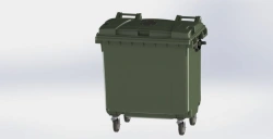 Mobile Waste Container 770L Art. 26.C19.V/1 (20.804.70.PE; 21.053.70.V/1)