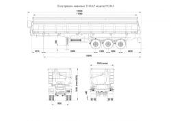 Tonar Model 952363 Dump Semi-Trailer for Agricultural Bulk Cargo