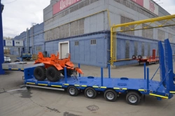 Metal Platform Semi-Trailer Politran 94184-030 for Heavy Cargo