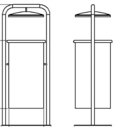 Metal Trash Bin for Waste Collection