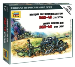 German PAK-40 Artillery Model Kit