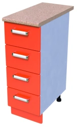 Kitchen Table-Cabinet KS-06 (4 Drawers)