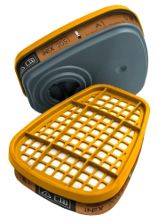 iNEX Gas Mask Filter Model 2051 A1 Class for Respiratory Protection