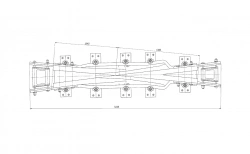 R65 Type Cross Member for Switch Installations, Model 1/5, Project No. H01.011.3000.00