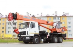 Truck Crane KS-55713-6K-3 with 25 Ton Capacity