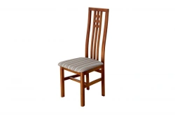 Soft/Hard Dining Chair "Domino" with Wooden Frame