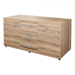NT-350 Sideboard with Lockable Drawer and Wheels