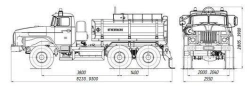 Oilfield Tanker AЦН 4680K3 on Ural 5557 Chassis