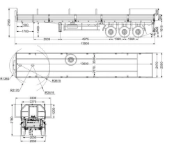 Flatbed Container Semi-Trailer STK 9010-10