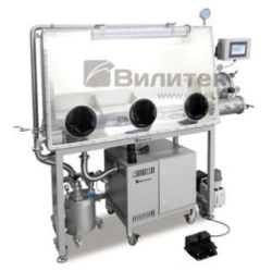 Double-sided glove box, VBOX PRO 2000 series with eight glove ports