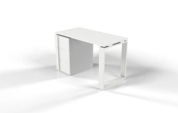 Direct Working Desk with Metal Support and Built-in Cabinet SRT3