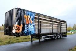 Tent Semi-Trailer Platform FSA-453TA for Hazardous Cargo Transport