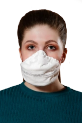 Filtering Half Mask for Aerosol Protection with Additional Gas and Vapor Protection "Lepestok-200AV SB" FFP3 R D