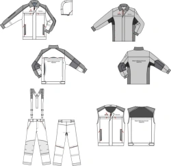 Flame-Resistant Workwear Set for Transneft Employees - Jacket, Shirt-Jacket, Vest, Pants
