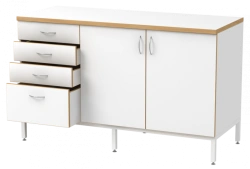 Standard Folding Table 1500 with 4 Drawers and 2 Doors