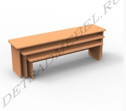 Wooden Benches for Space Organization