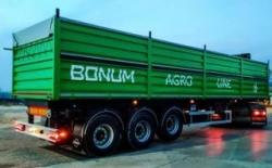 BONUM 914296 Semi-Trailer with Three Axles for Bulk Transport