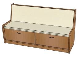 Malvina Sofa No. 5 with Storage Drawers (Semi-Soft) H300/NM13