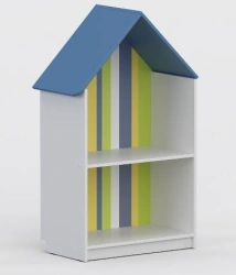 Open Wardrobe "Nevalyashki" for Kindergartens - Model 700x400x1200mm