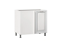 Corner Kitchen Cabinet Type 4 LD.270090.000 (Handleless) - White