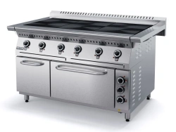 Professional Electric Stove with Stainless Steel Oven PЭ69Ж-01
