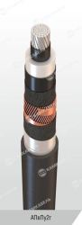 High Voltage Power Cable with Aluminum Conductors, AПвПу2г