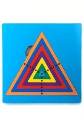 Rainbow Web Game - Triangle Shape Puzzle