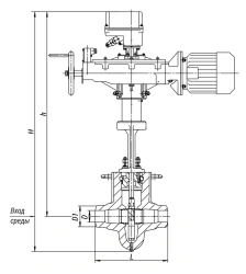 Regulating Valve 1233-100-ЭЧ for Thermal Energy Applications