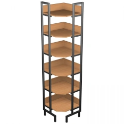 Corner Library Rack Model STmet-U