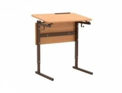 Adjustable Student Desk Type II with Tiltable Surface, Model 3-7, 3-5, 5-7