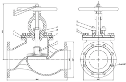 Flanged Non-Return Shut-Off Valve DN 150 PN 10 Series 458 (KMIА.491925.005-05)
