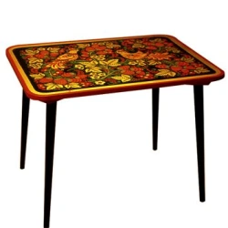Children's Table with Khokhloma Painting "Childhood" 460x600x450MM