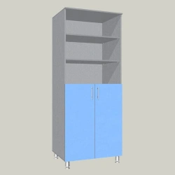 General Purpose Cabinet with Three Open Shelves Model MSHG-6