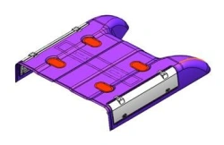 Complete Rear GBO Cover Made of Polyester Fiberglass L105-5702120 SB