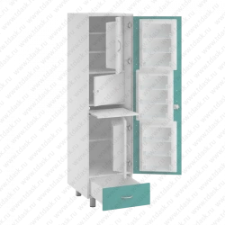 Medical Cabinet SHA.01.01 with Plastic Compartments