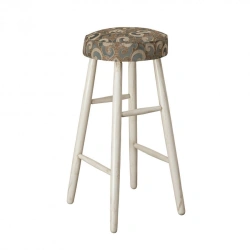 Soft/Hard Bar Stool with Wooden Frame