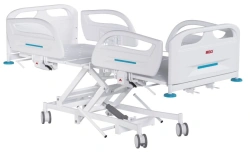 Functional Medical Bed with Hydraulic Height Adjustment and Plastic Backrests MEGI Strong 2
