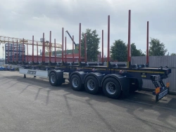 Four-Axle Timber Transport Semi-Trailer Model PF-41 PF-41L with BPW HSFALM Axle Assembly