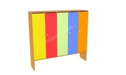 Children's 5-Compartment Wardrobe for Clothing