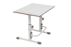 Polini Kids Simple M1 Transformable Growing Desk 75x55 cm, White-Macchiato
