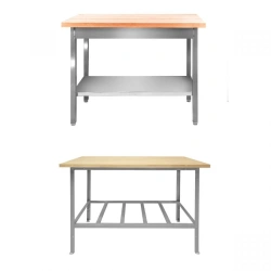 Rectangular Pastry Table for Food Industry Use