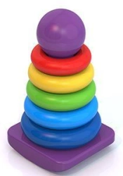 Rainbow Stacking Toy "Ball" - Safe and Colorful Design