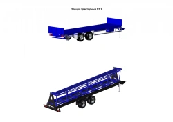 Agricultural Trailer Tonar Model PT 7 for Vegetable Containers and Hay Bales