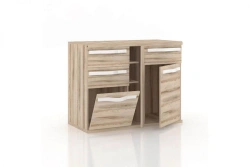 Combined Chest of Drawers Marta LD 124.130.000 (White/Ash Desire)