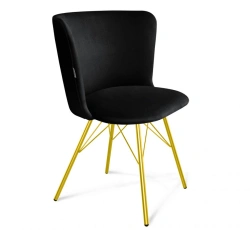Reliable Sheffilton SHT-ST36/S37 Metal Chair with Microvelvet Upholstery