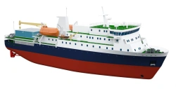 Passenger and Cargo Ship for International Transport with Loading Equipment PV27