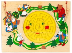 Wooden Story Game Panel "Kolobok" for Children