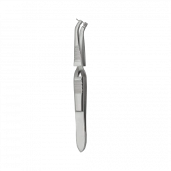 Curved Surgical Tweezers for Placing and Removing Metal Clips, 125 mm - TP-03-260-12.5