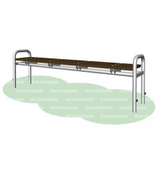 Plastic Bench for Play Areas and Recreation Zones - Romana 302.04.00