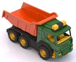 Grand Dump Truck 6-Wheel Metal Axles Heavy-Duty Model